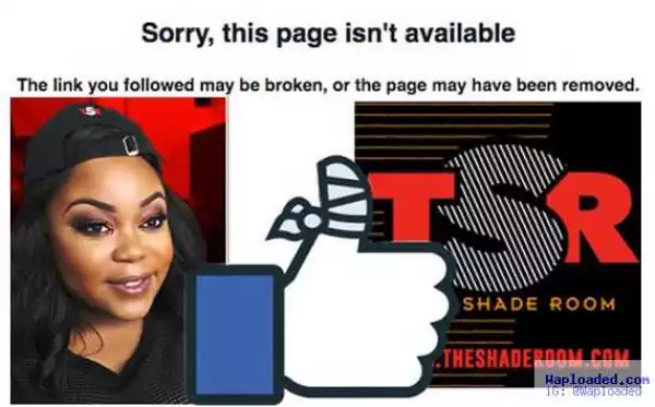 Angie Nwandu of The Shaderoom gets the hammer as Facebook pulls down page for alleged IP violations